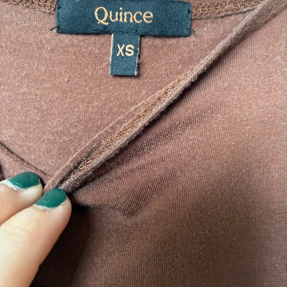 Quince Fit and Flare Jersey Sleeveless Dress Womens Size XS Brown Minimalist